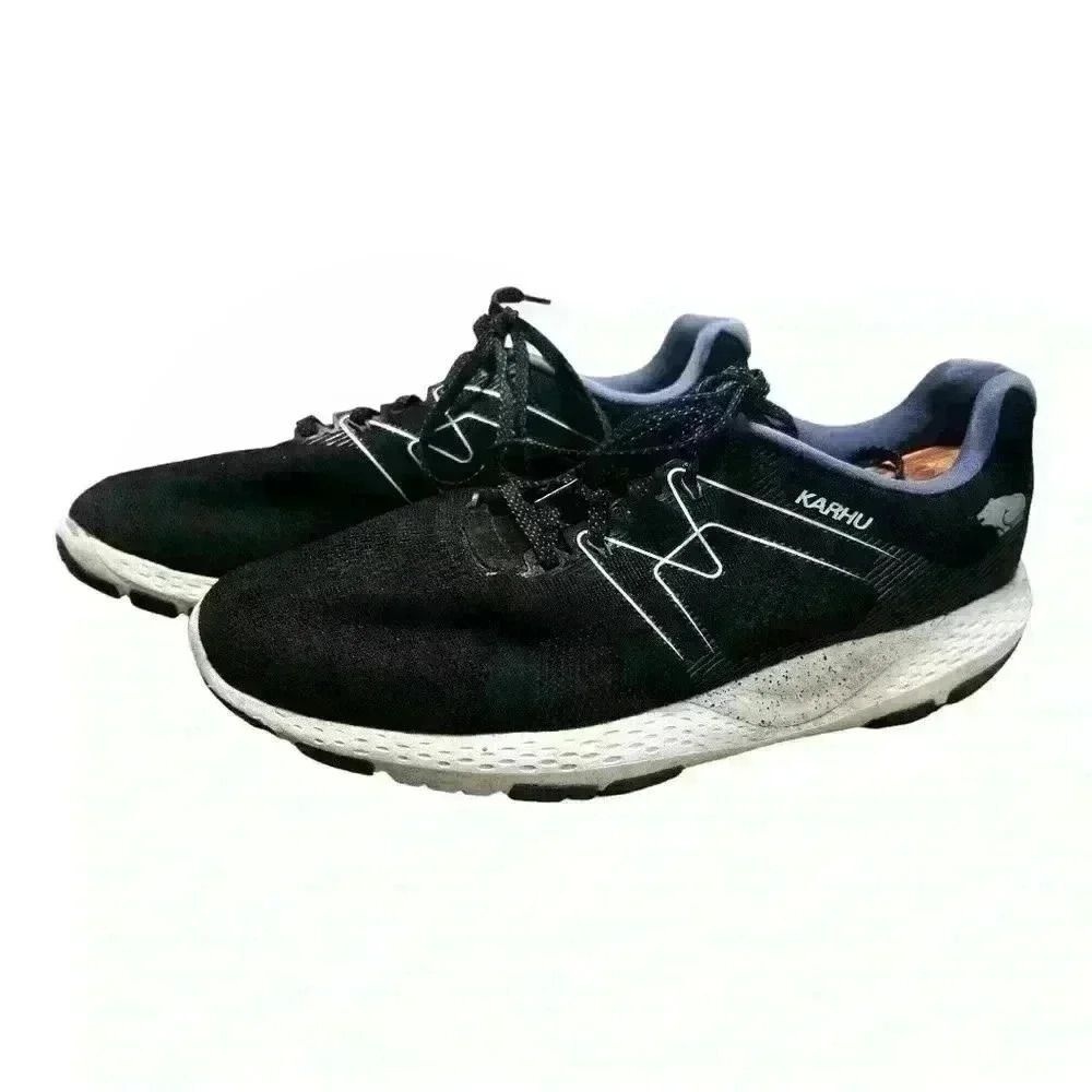 KARHU IKONI 2020 Mesh Knit Running Shoe Sneaker in Jet Black/Folkstone Grey 10.5 - Picture 3 of 8